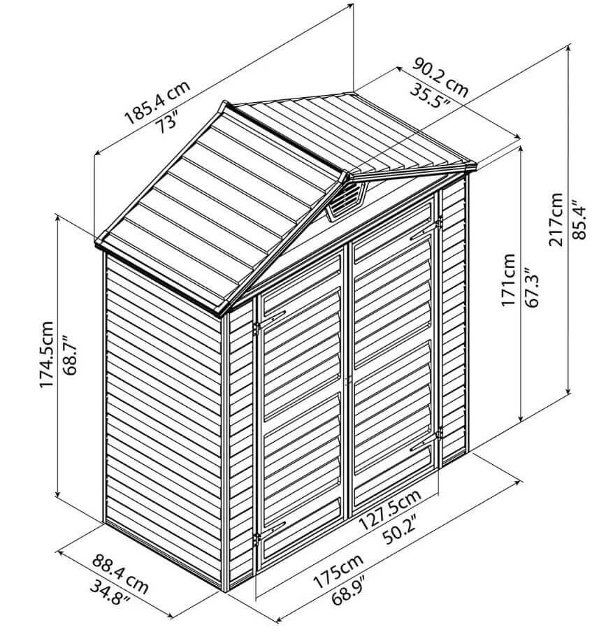 Сарай skylight 6x3