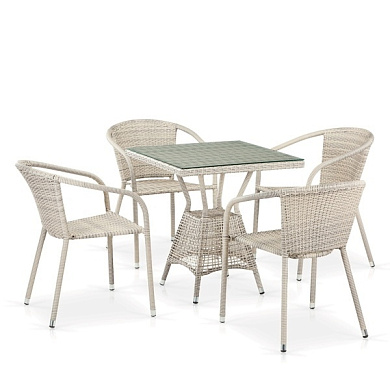 комплект плетеной мебели t706/y137c-w85 latte 4pcs в официальном магазине viva-verde.ru