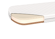 Матрас для кровати KIDI кокос/eco-foam/латекс 12 см (80*180 см)  по выгодным ценам с доставкой по Москве и Регионам от производителя. Более 50 видов детских кроваток, диванов, стульчиков, столов, комплектов. Доставка 24/7. Фирменная гарантия на детскую мебель.