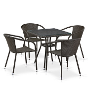 комплект плетеной мебели t282bnt/y137c-w53 brown 4pcs в официальном магазине viva-verde.ru