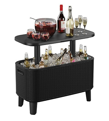 стол беви бар (bevy bar large cool bar), графит в официальном магазине viva-verde.ru