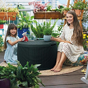 стол-сундук раттан (circa rattan storage box) 140л., графит в официальном магазине viva-verde.ru