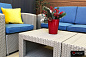 Комплект мебели Раттан Премиум 4 / Rattan Premium 4, серый