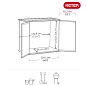 Ящик-шкаф Патио (Patio Store) 1000 л, серый