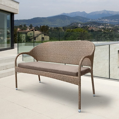 плетеный диван s70b-w56 light brown в официальном магазине viva-verde.ru