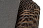 "Капри" модуль диванный прямой с подушками, цвет коричневый
