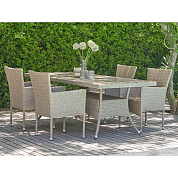 комплект плетеной мебели am-196/t196 beige (4+1) в официальном магазине viva-verde.ru