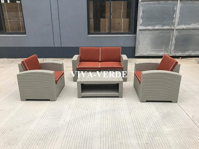 мебель rattan premium 4 серый в официальном магазине viva-verde.ru