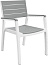 Стул c подлокотниками Гармония (Harmony armchair) белый-серый
