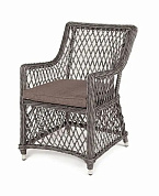 "латте" плетеное кресло из искусственного ротанга, цвет графит в официальном магазине viva-verde.ru