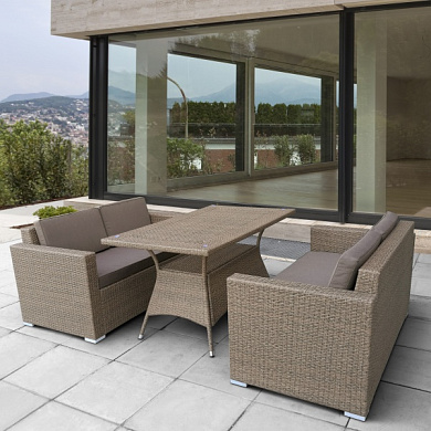 комплект плетеной мебели t198b/s52b-w56 light brown в официальном магазине viva-verde.ru