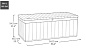 Сундук Дарвин 380 л (Darwin Box 380L) графит