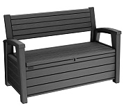 скамья - сундук отэр (otter bench) 227 л. антрацит в официальном магазине viva-verde.ru