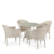комплект плетеной мебели t705ant/y350-w85 4pcs latte в официальном магазине viva-verde.ru