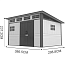 Пластиковый сарай FLEXI HOUSE 12,5х10