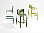 Стул пластиковый барный Nardi Doga Stool