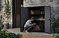 Шкаф Вертикальный (Vertical Shed) 1400 L коричневый венецианский