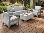 комплект мебели сканди (scandi linea 3 seater set ) пепельно серый в официальном магазине viva-verde.ru
