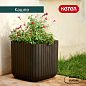 Кашпо Куб L (Keter сube planter L) коричневый