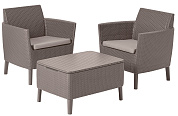 комплект мебели салемо балкон (salemo balcony set) капучино в официальном магазине viva-verde.ru