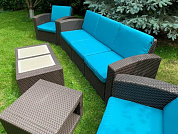 комплект чехлов для rattan premium  4 синий в официальном магазине viva-verde.ru