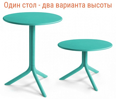 стол пластиковый обеденный nardi spritz + spritz mini в официальном магазине viva-verde.ru