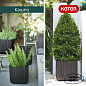 Кашпо Куб L (Keter сube planter L) коричневый