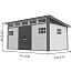 Пластиковый сарай FLEXI HOUSE 15,5х10