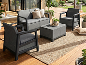 комплект мебели сканди (scandi linea 2 seater set) графит в официальном магазине viva-verde.ru