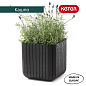 Кашпо Куб L (Keter сube planter L) коричневый