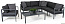 Садовая мебель LEONE LOUNGE BLACK