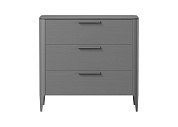 Комод Type oak 3 ящика ширина 90 см (серый). Современная мебель для гостиной, Более 50 шкафы, стелажи, комоды, диваны, столы, Доставка 24/7. Фирменная гарантия на детскую мебель.