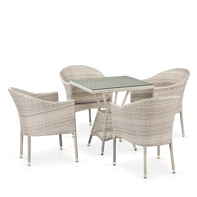 комплект плетеной мебели t706/y350-w85 4pcs latte в официальном магазине viva-verde.ru