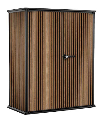 Шкаф Вертикальный (Vertical Shed) 1400 L коричневый венецианский