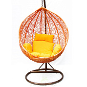 картинка садовые качели подвесные kvimol большая корзина orange (км0001) от производителя в интернет-магазине viva-verde.ru