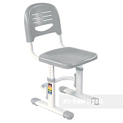 Детский стул FunDesk SST3 Grey/Green/Pink/Blue Серый. Растущие парты, парты-трансформер для дома и школы. За такой партой школьник будет учиться на отлично ⭐⭐⭐⭐⭐
