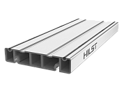Стыковочная алюминиевая лага HILST 100*20*4000 мм