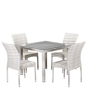 комплект плетеной мебели t257c/y380-w85-90x90 4pcs latte в официальном магазине viva-verde.ru