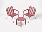 Столик пластиковый журнальный Nardi Doga