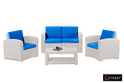 комплект мебели раттан премиум 4 / rattan premium 4, серый в официальном магазине viva-verde.ru