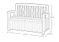 Скамья Патио Бенч (Patio Bench) коричневая